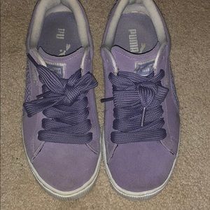 PUMA Light purple Classic suede sneakers